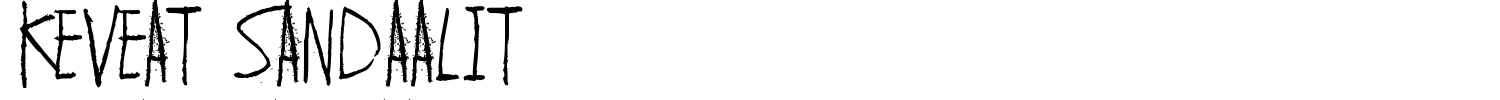 Keveat Sandaalit Font preview