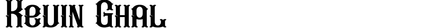 Kevin Ghal Font preview