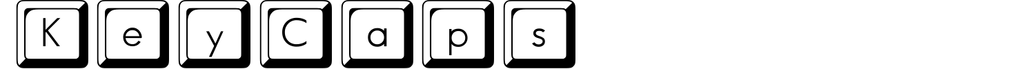 KeyCaps Font preview