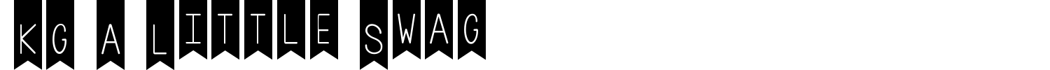 KG A Little Swag Font preview