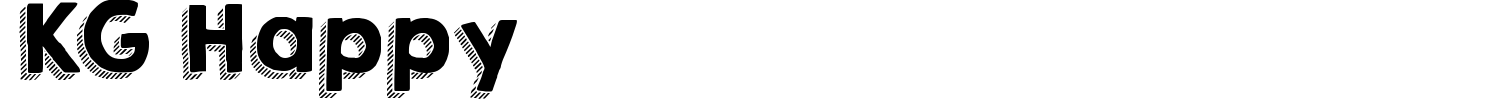 KG Happy Font preview