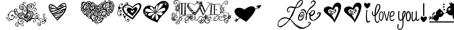 KG Heart Doodles Font preview