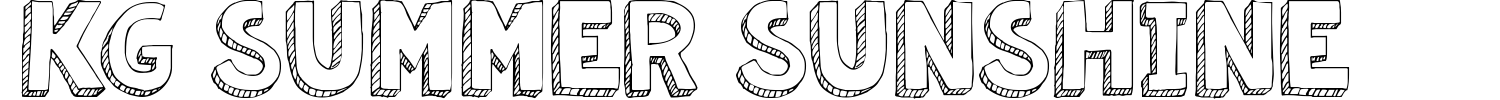 KG Summer Sunshine Font preview