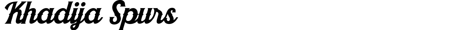 Khadija Spurs Font preview
