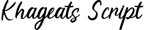 Khageats Script Font preview