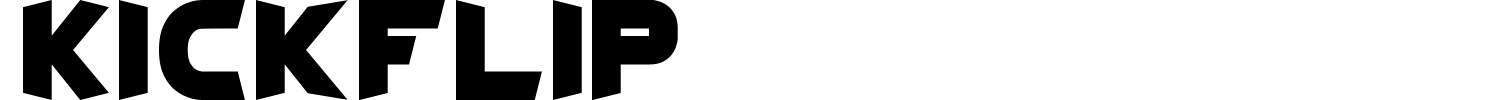 Kickflip Font preview