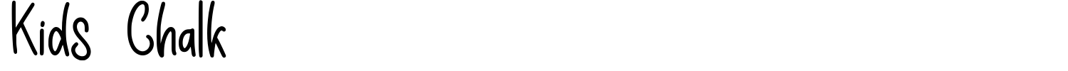 Kids Chalk Font preview