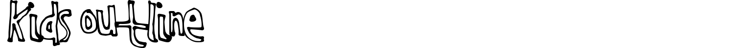 Kids Outline Font preview