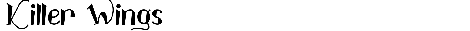 Killer Wings Font preview