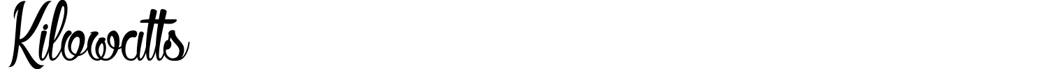 Kilowatts Font preview