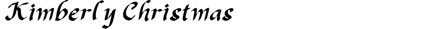 Kimberly Christmas Font preview