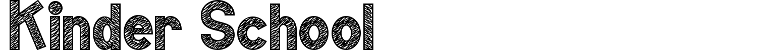 Kinder School Font preview