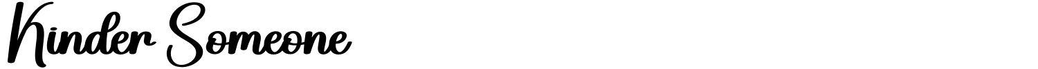 Kinder Someone Font preview