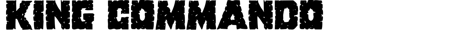 King Commando Font preview