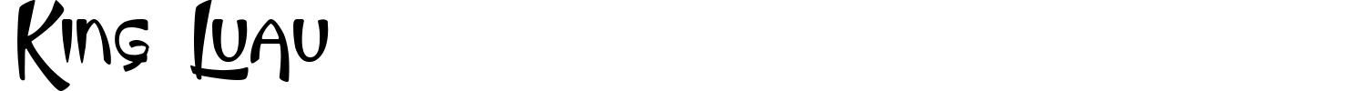 King Luau Font preview