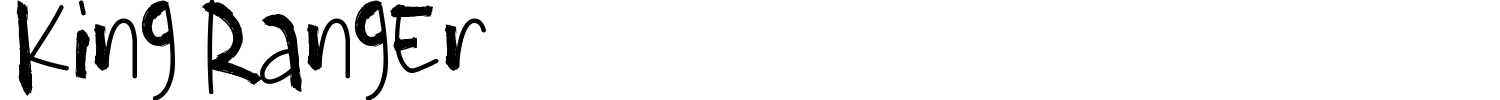 King Ranger Font preview