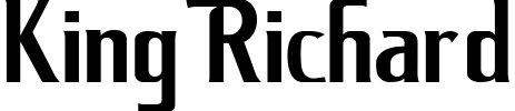 King Richard Font preview