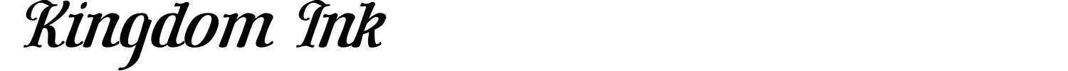 Kingdom Ink Font preview