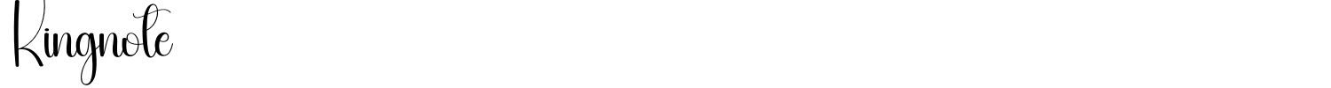 Kingnote Font preview