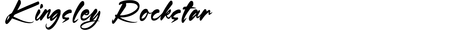 Kingsley Rockstar Font preview