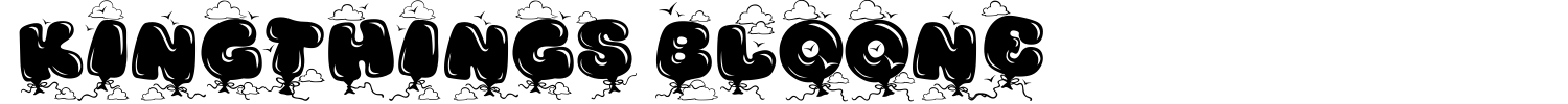 Kingthings Bloone Font preview