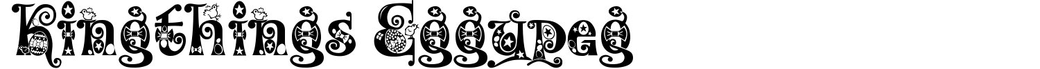 Kingthings Eggypeg Font preview