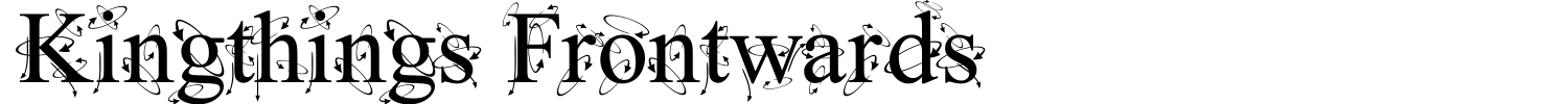 Kingthings Frontwards Font preview