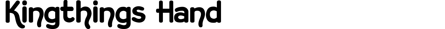 Kingthings Hand Font preview