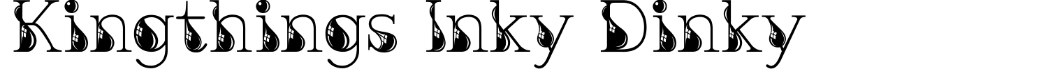 Kingthings Inky Dinky Font preview