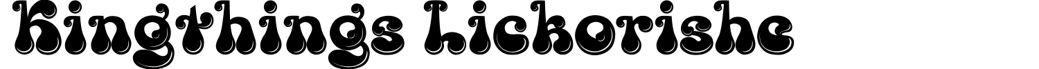 Kingthings Lickorishe Font preview