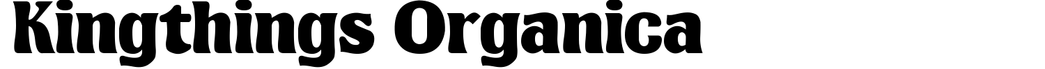 Kingthings Organica Font preview