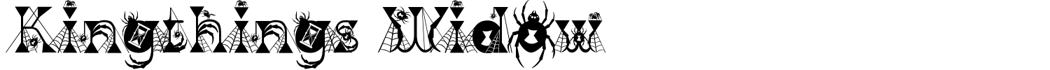 Kingthings Widow Font preview