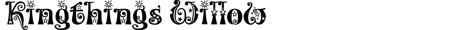 Kingthings Willow Font preview