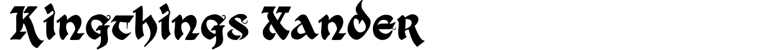 Kingthings Xander Font preview