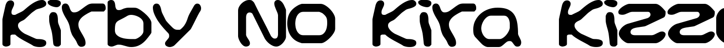 Kirby No Kira Kizzu Font preview