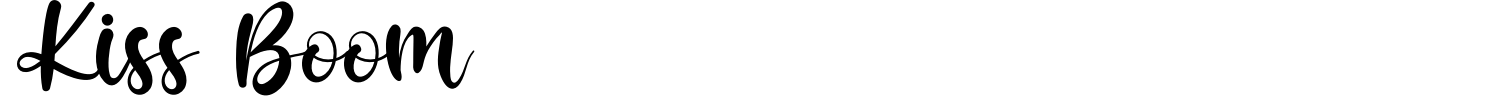 Kiss Boom Font preview
