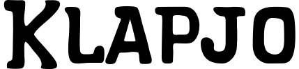 Klapjo Font preview