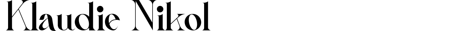 Klaudie Nikol Font preview