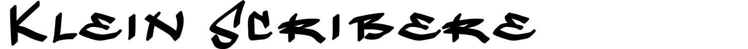 Klein Scribere Font preview