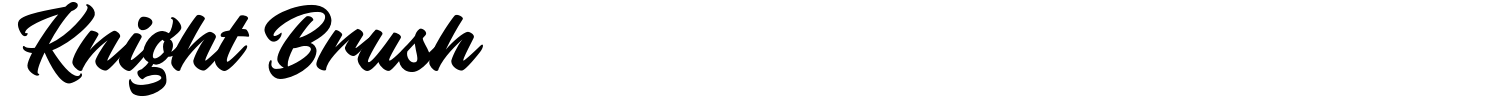 Knight Brush Font preview