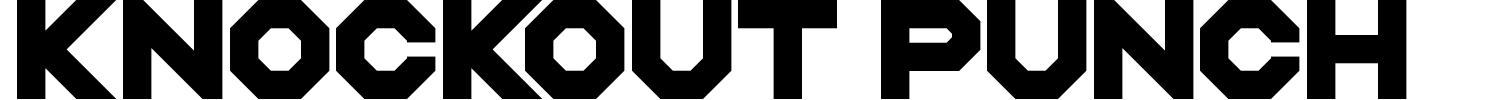 Knockout Punch Font preview