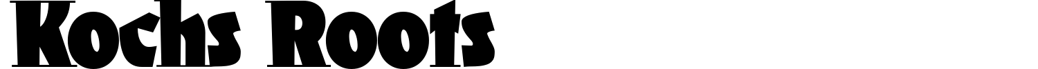 Kochs Roots Font preview