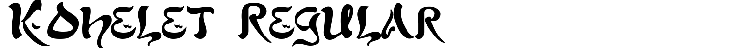 Kohelet Regular Font preview
