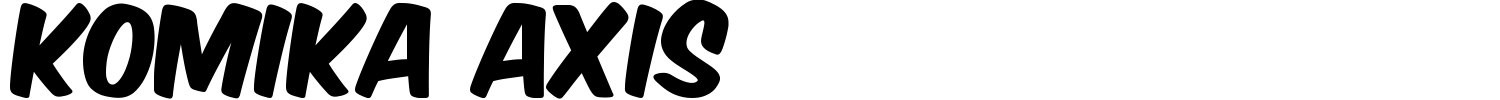 Komika Axis Font preview