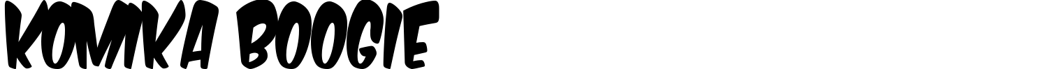 Komika Boogie Font preview