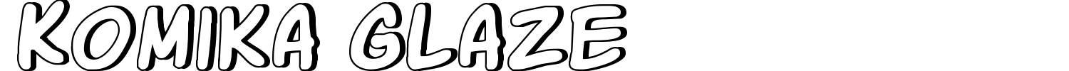 Komika Glaze Font preview