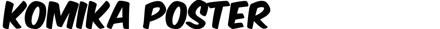 Komika Poster Font preview