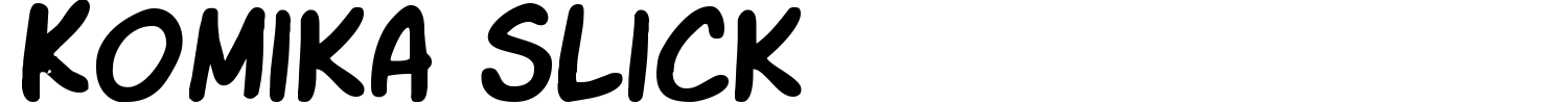 Komika Slick Font preview