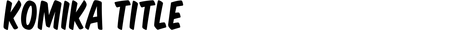 Komika Title Font preview