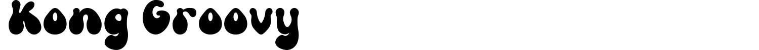 Kong Groovy Font preview